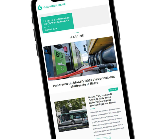 Abonnez-vous à la newsletter de Gaz Mobilite