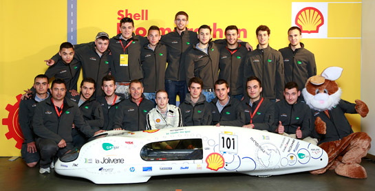 Les tudiants du record GNV Microjoule au Shell Eco-Marathon