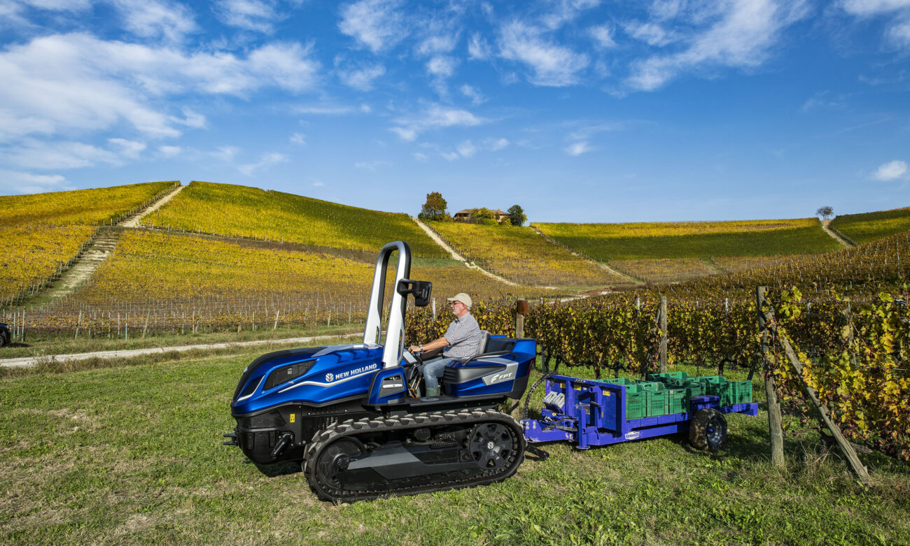 New Holland TK Methane Power : tracteur à chenilles au biogaz