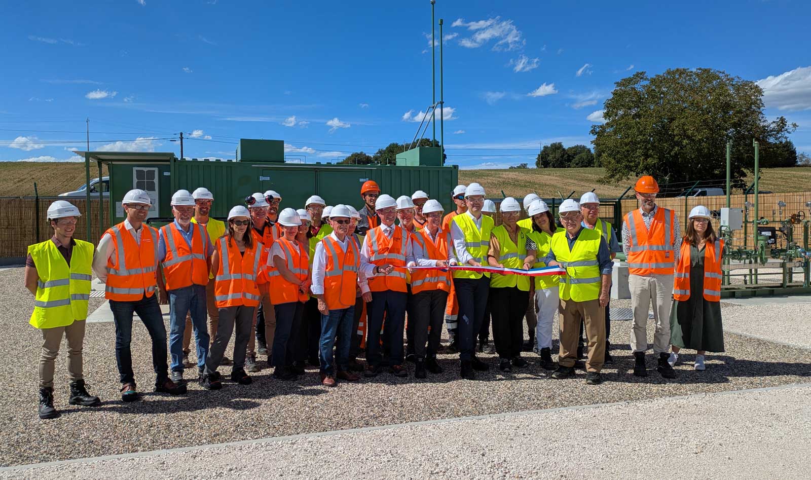 Teréga et GRDF inaugurent le poste de rebours biométhane de Moncrabeau 