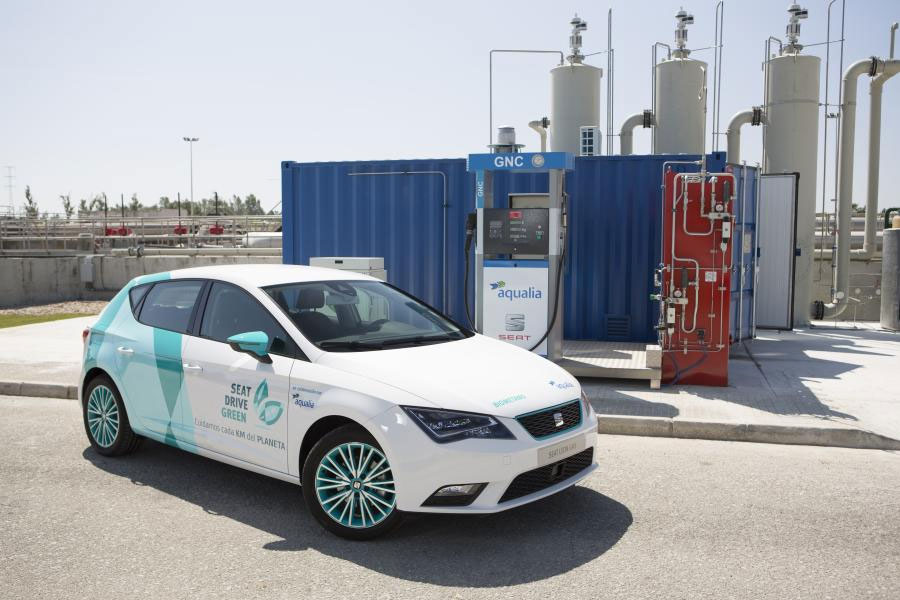 Seat et Aqualia s'associent pour produire du bioGNV à partir d'eaux usées 