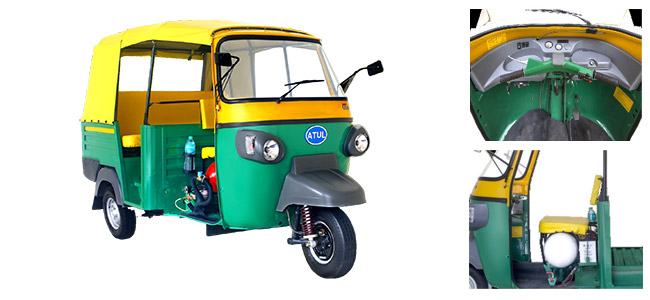Atul Auto révèle un rickshaw GNV au salon de l’auto de New Delhi