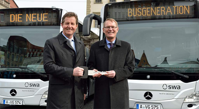 Allemagne : 12 bus GNV Mercedes Citaro NGT pour Ausbourg