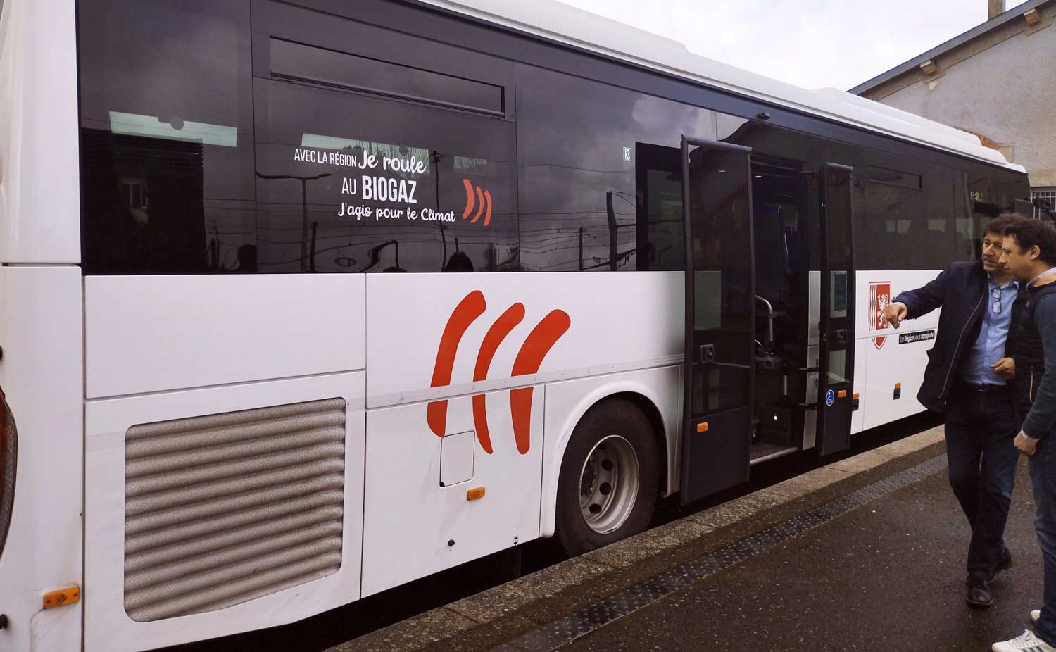 Un premier autocar au biogaz pour la Creuse