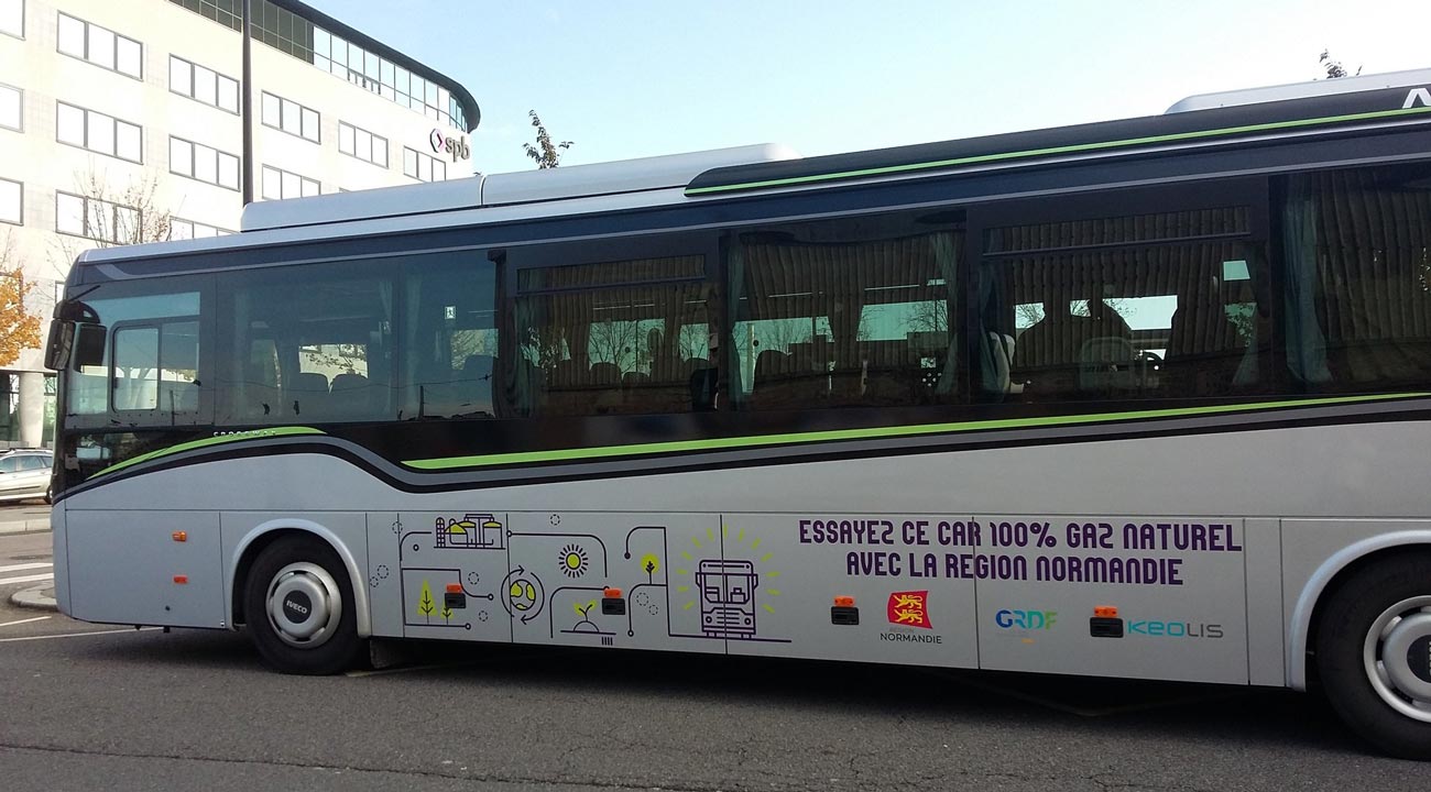 Normandie : un autocar au gaz naturel en test entre Fécamp et le Havre