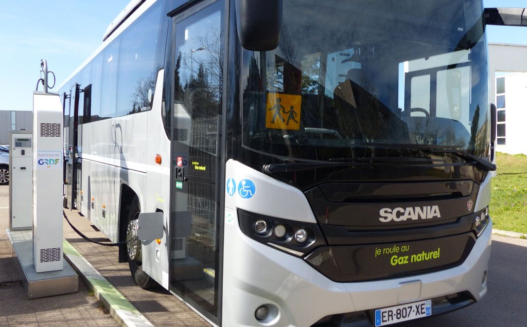 Perpignan : un autocar GNV en test avec GRDF