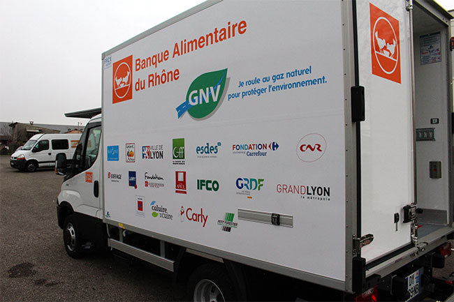 Un camion GNV pour la Banque Alimentaire du Rh�ne