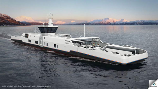 Wrtsil prsente un concept de bateau hybride GNL-lectrique