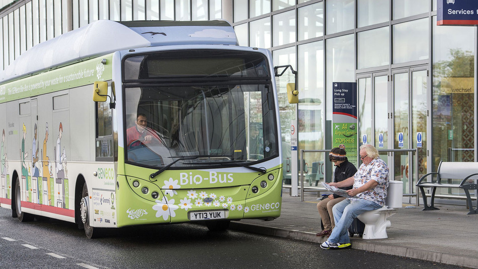 Bio-Bus � Un nouveau bus au biogaz entre en service en Angleterre