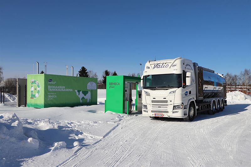 Du bioGNV produit à partir de fumier pour alimenter un camion