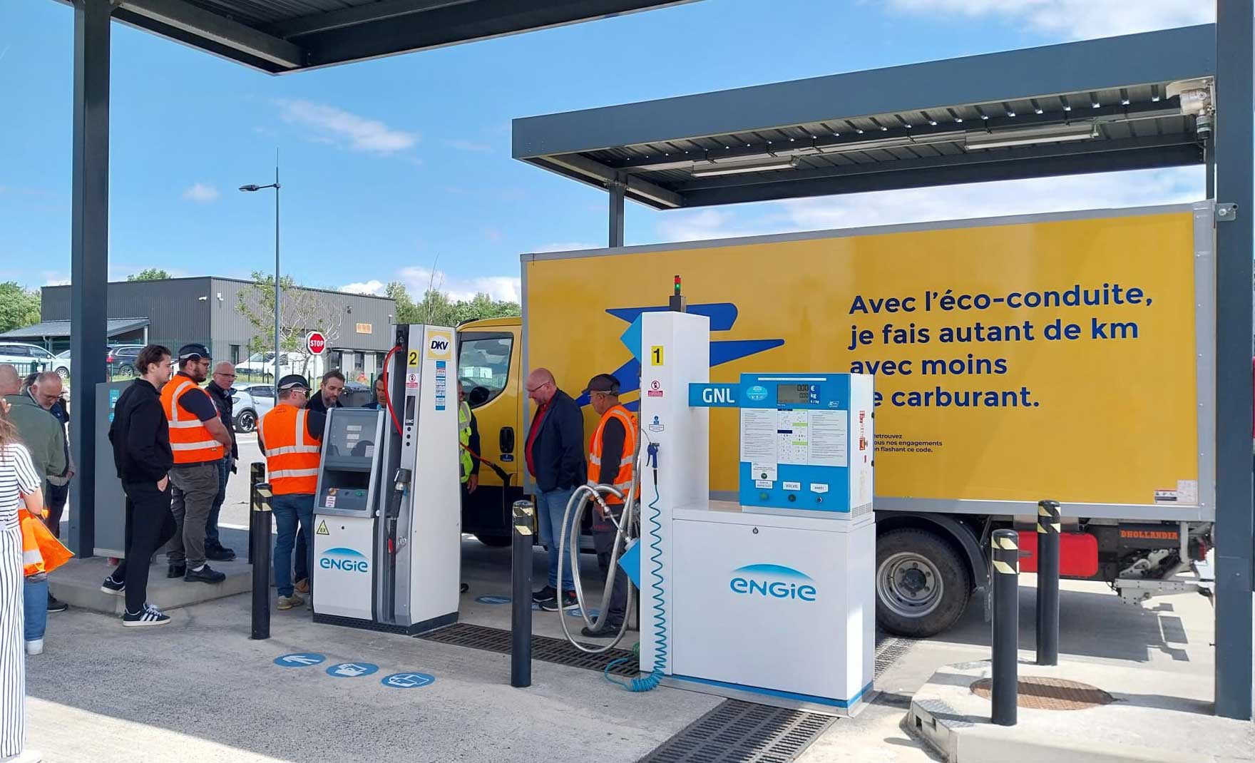 Occitanie : avec La Poste, ENGIE Solutions inaugure une nouvelle station BioGNC à Bouloc