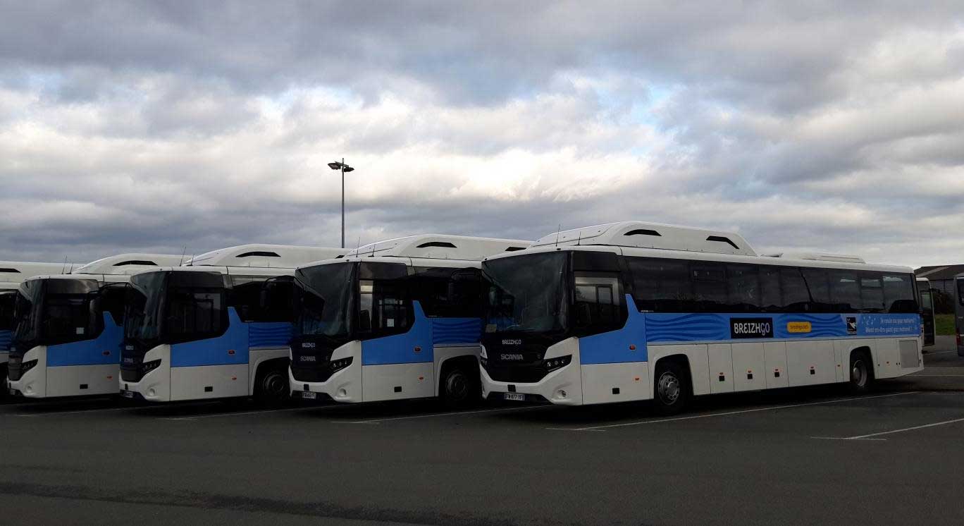 En Bretagne, Illevia reçoit ses nouveaux autocars au gaz naturel