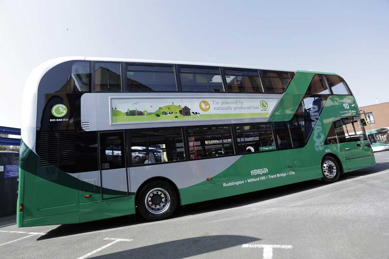 Nottingham double sa flotte de bus bioGNV
