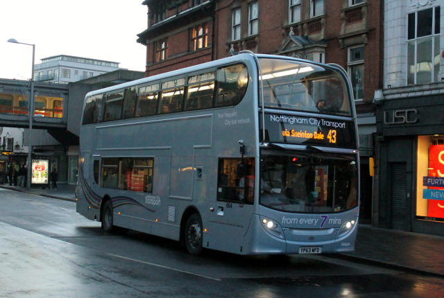 Des bus au biométhane à deux étages pour la ville de Nottingham