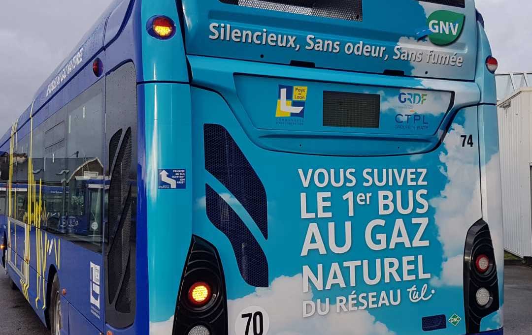 L'agglomération de Laon inaugure son premier bus au gaz naturel