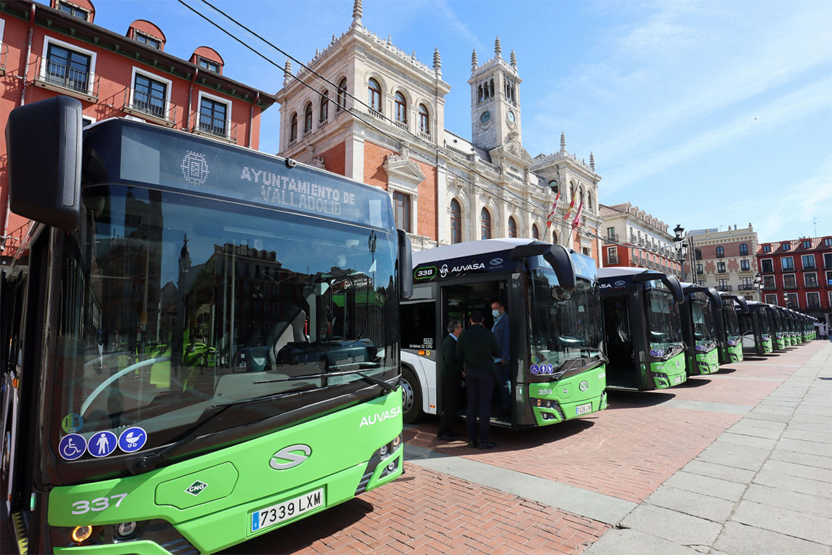 Valladolid reçoit 15 nouveaux bus GNV