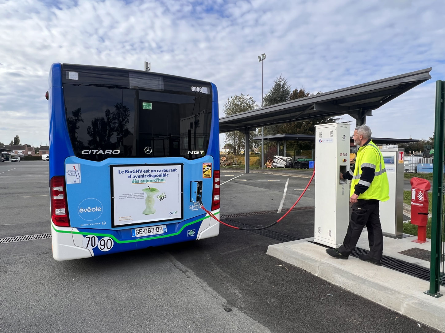 Une station GNV pour les bus du Douaisis