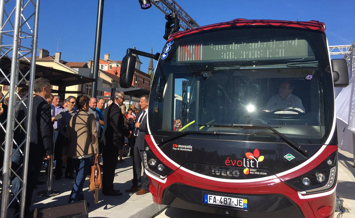 Montbéliard présente les futurs bus GNV du réseau évolitY