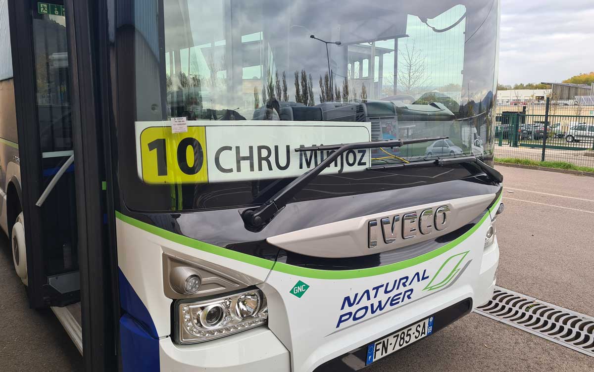 Un bus au gaz naturel en test à Besançon
