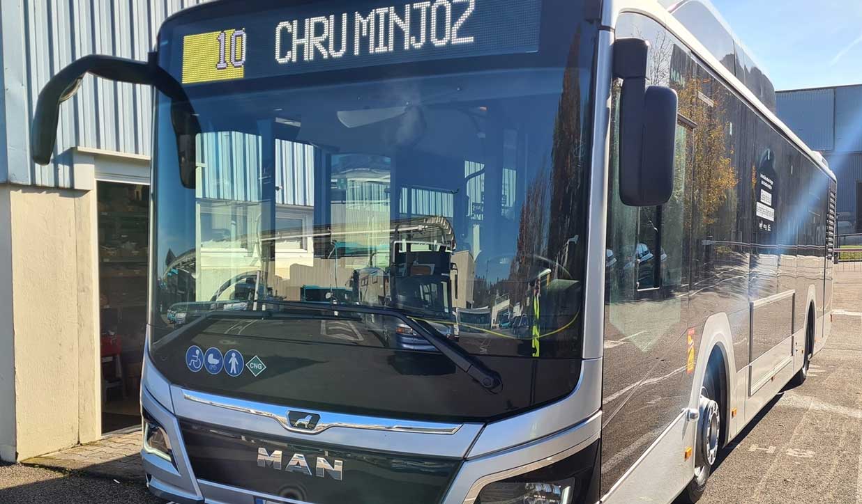 Besançon : un bus hybride gaz en test sur le réseau Ginko