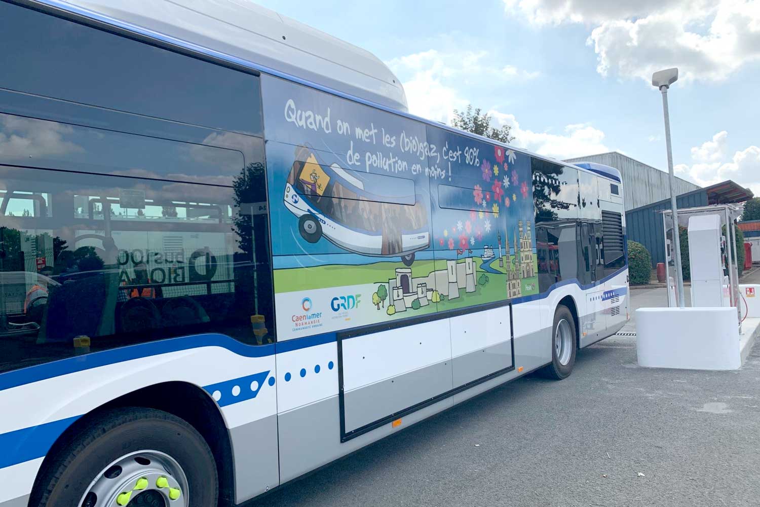 Caen : une nouvelle station biogaz pour les bus Twisto