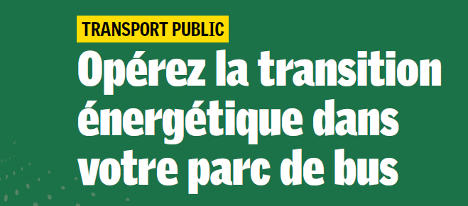 Transports en commun et transition énergétique– Une journée d’étude organisée le 21 mai à Paris
