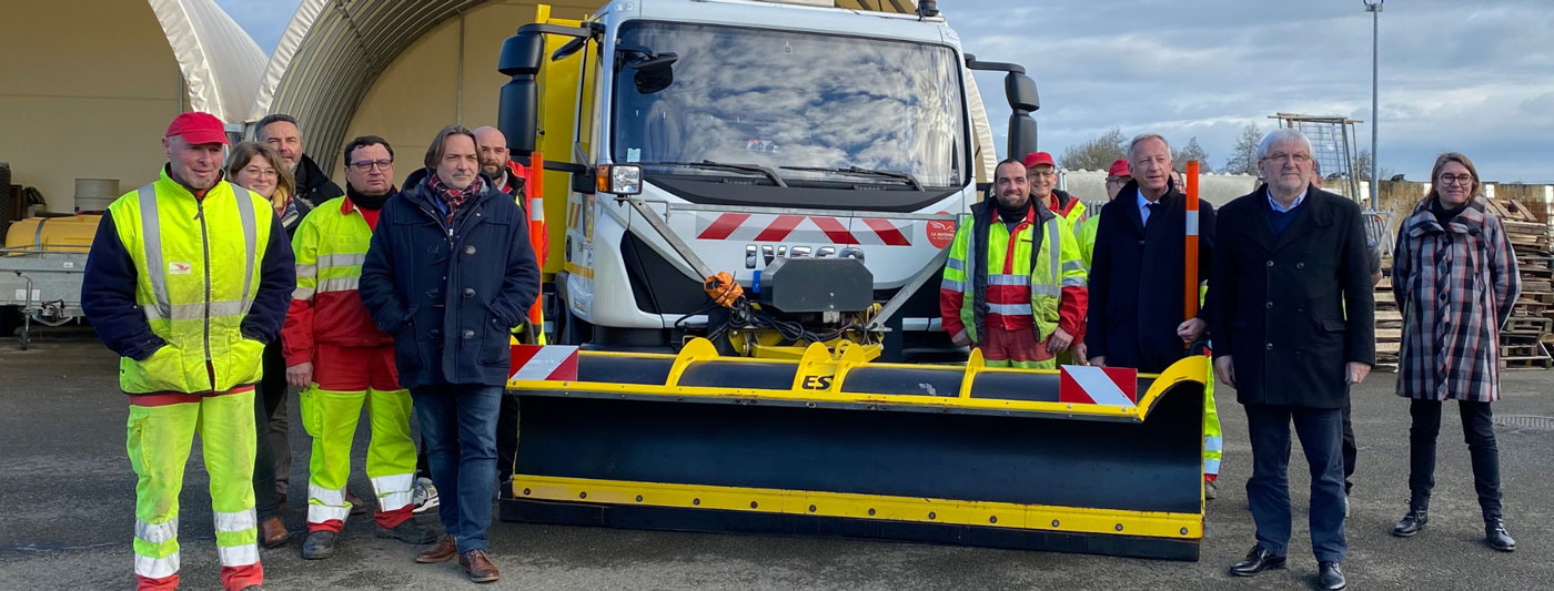 Un premier camion GNV pour le Département de la Mayenne