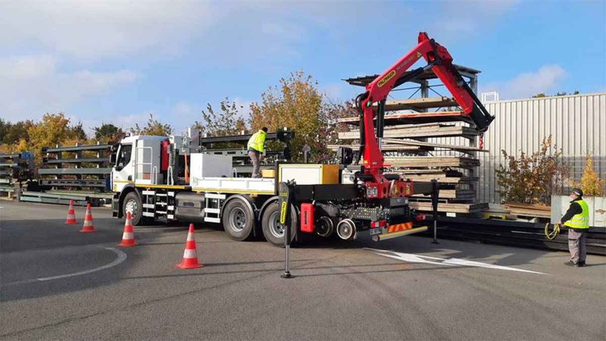 Nantes : du gaz pour les camions de chantier de la Semitan