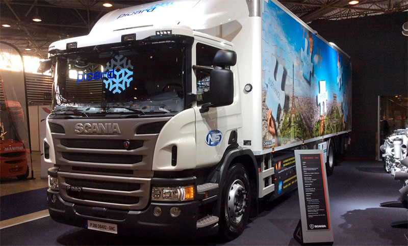 Un camion frigorifique au gaz naturel pour les surgel�s Picard
