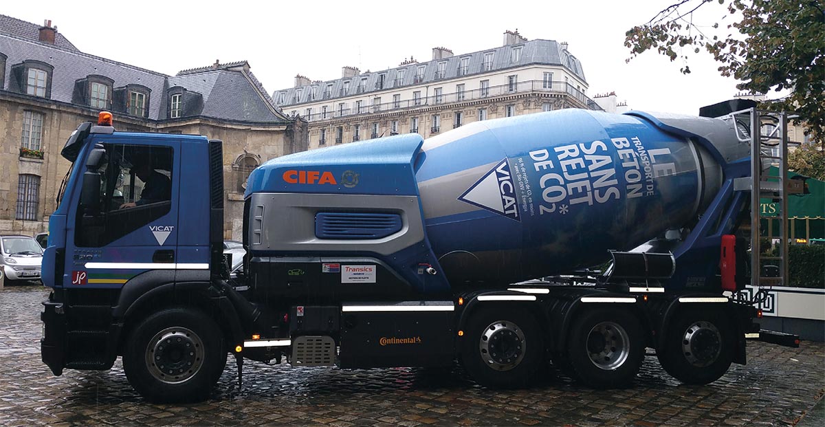 Un camion-toupie au GNV pour le Groupe Vicat