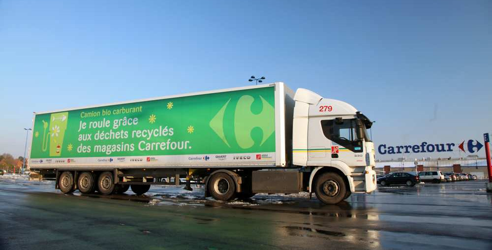 Carrefour : objectif 9 stations et 200 camions biogaz d'ici fin 2017