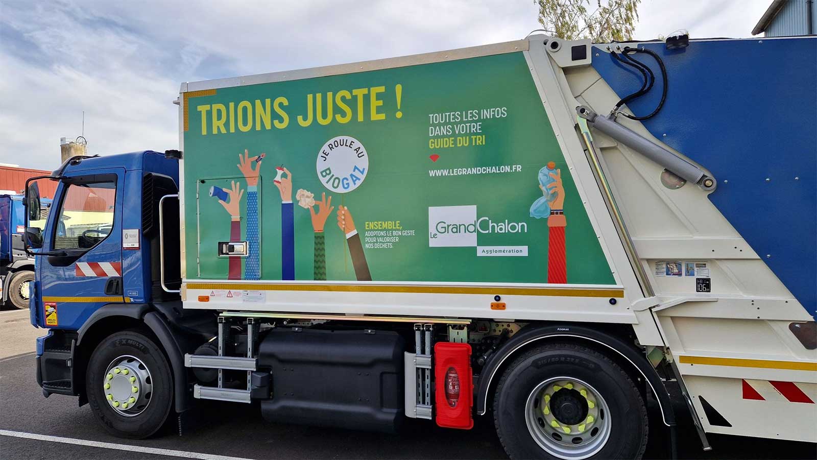 Le Grand Chalon met en service ses premières bennes à ordures ménagères au biogaz