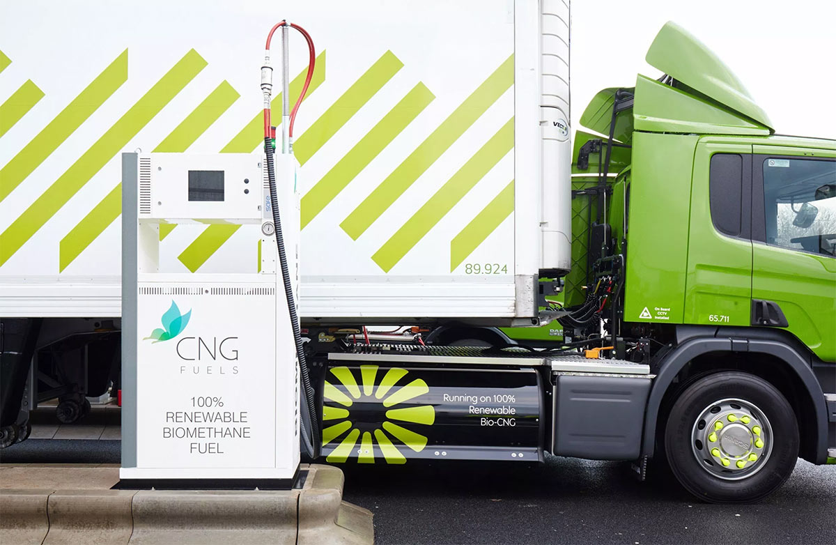 Grande-Bretagne : Bientôt 5 nouvelles stations bio-GNV pour près de 3000 poids lourds