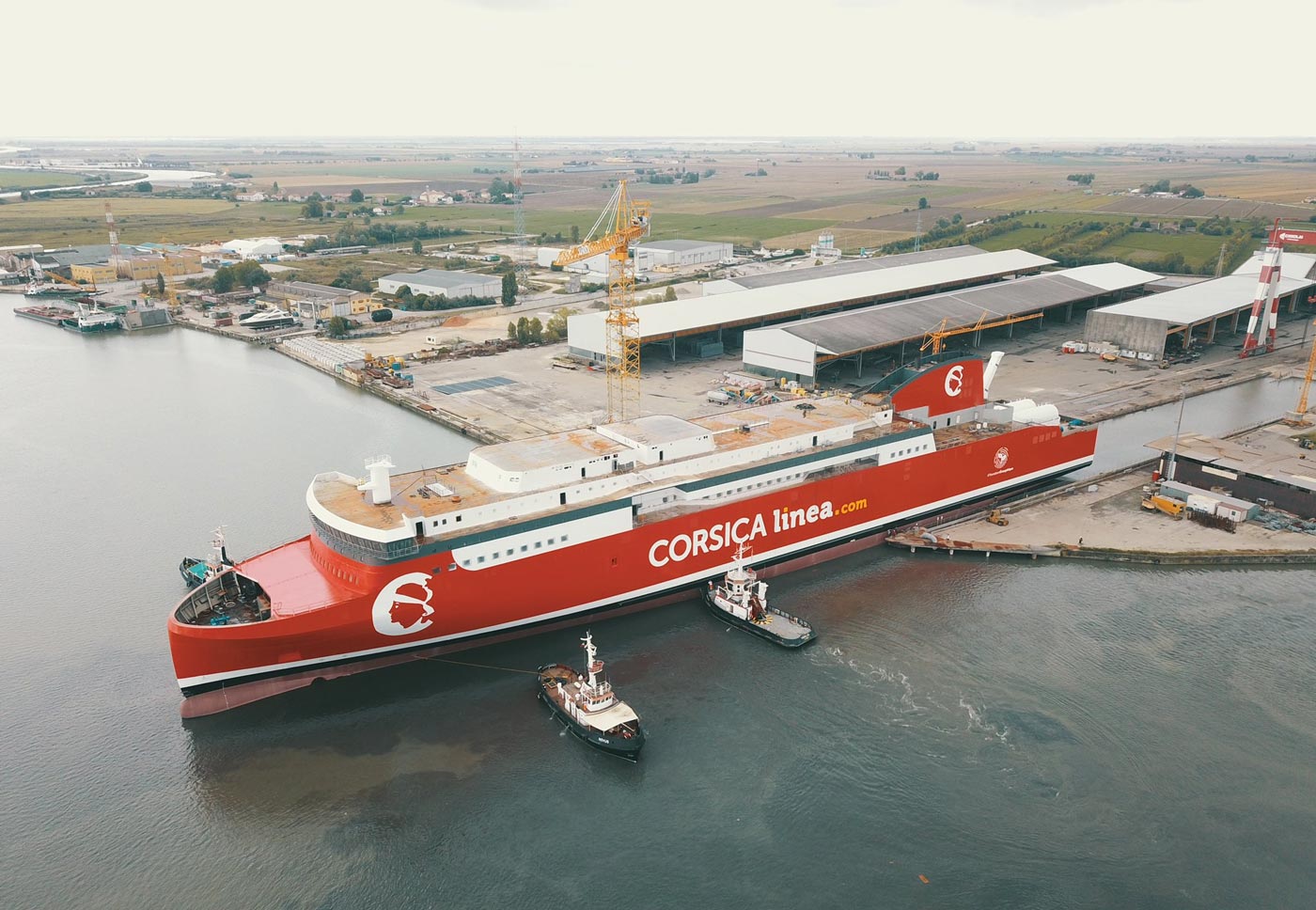 Corsica Linea met à l'eau son nouveau ferry GNL