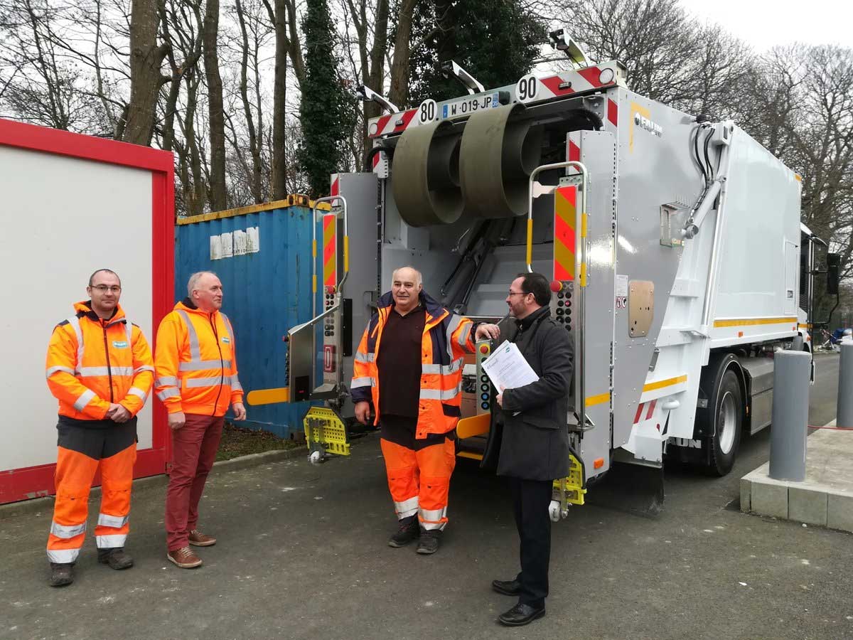 Dans les Côtes-d'Armor, Dinan teste une benne à ordures au GNV