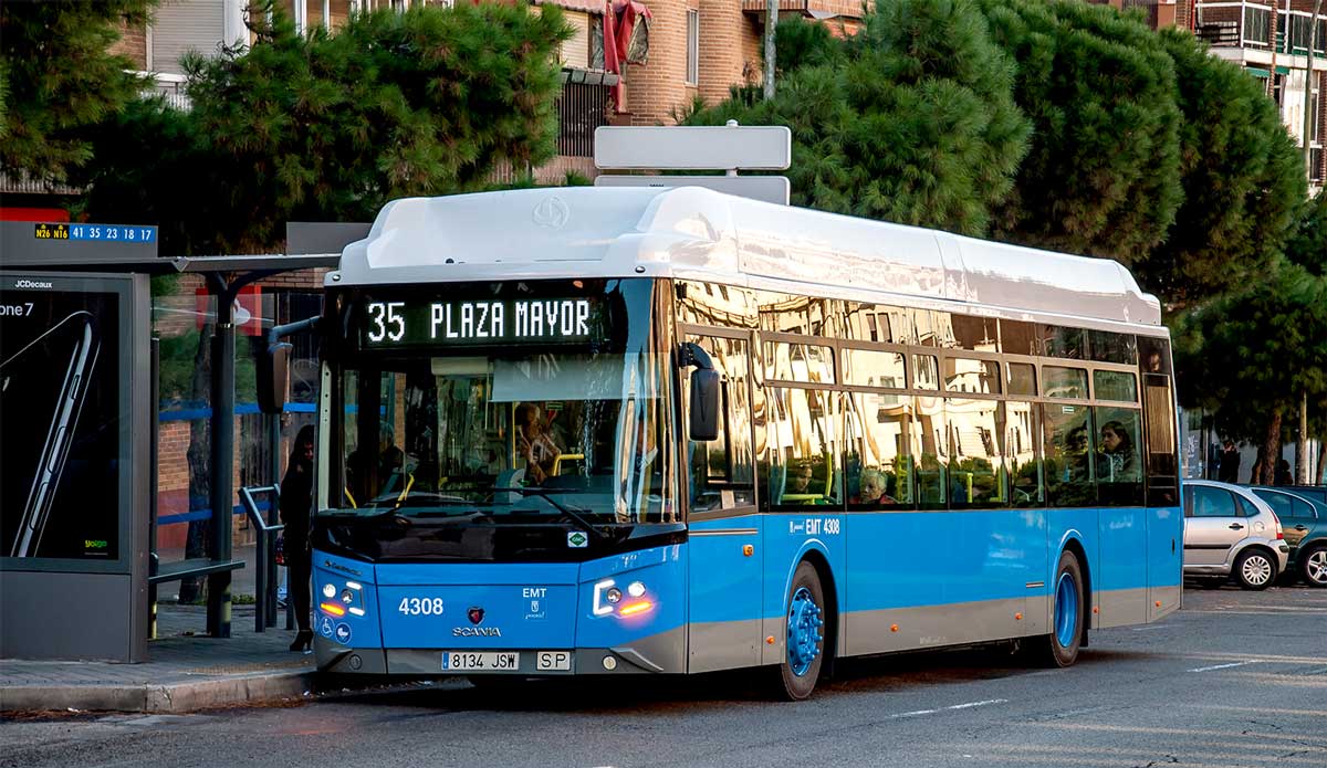 Madrid lance un appel d'offres pour l'acquisition de 460 bus GNV