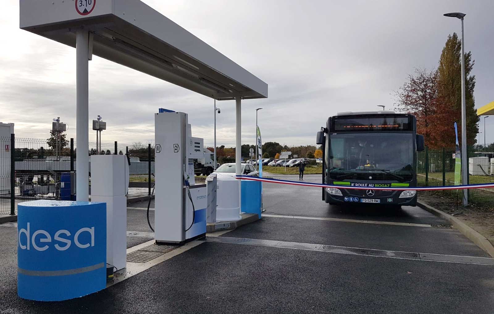 Endesa ouvre une nouvelle station GNV dans les Landes