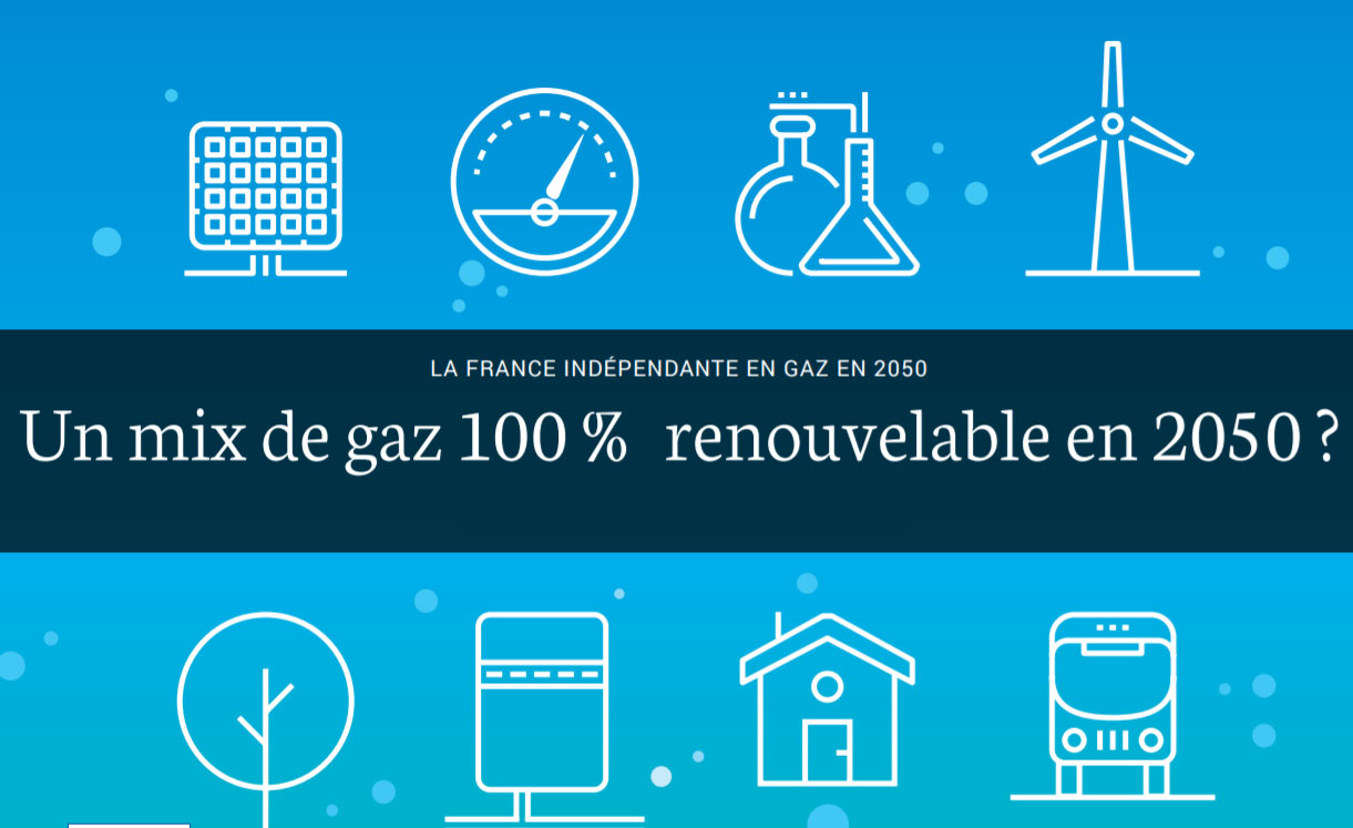 Un mix de gaz 100 % renouvelable possible en France d'ici 2050