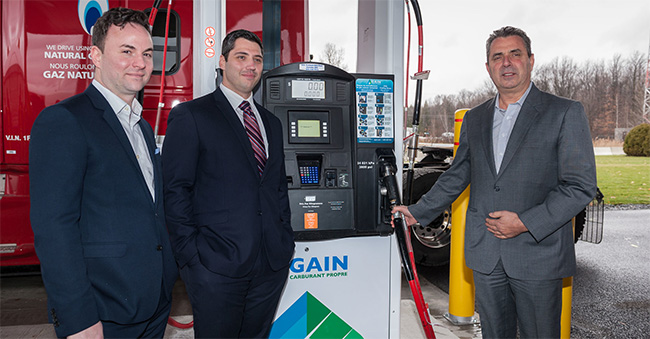 Gain Clean Fuel inaugure sa premire station GNV publique au Qubec