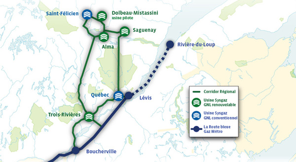 Qubec  Sysgaz veut produire du GNL renouvelable pour remplacer le diesel