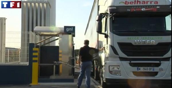 Quand les camions au gaz naturel s’invitent au JT de TF1