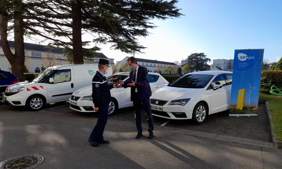 Les gendarmes testent le GNV avec GRTgaz