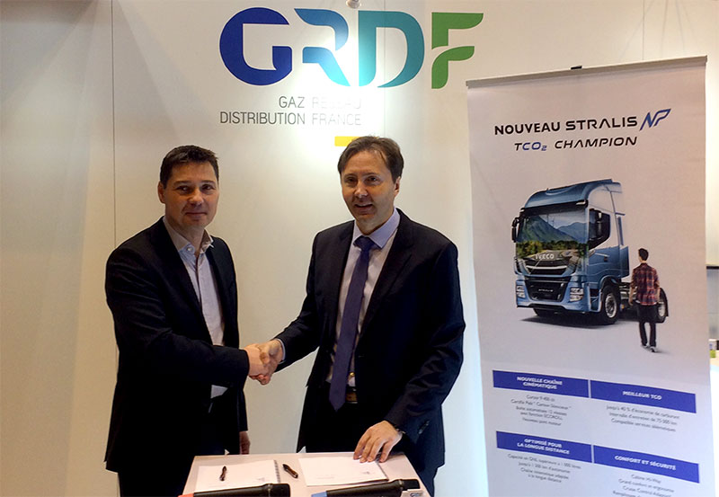 SITL 2017 : GRDF s'associe à Iveco pour promouvoir la mobilité gaz