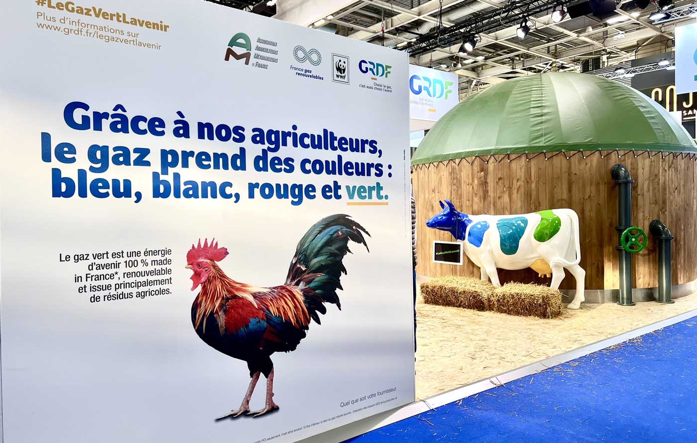 Gaz vert : opération séduction au salon de l'agriculture 