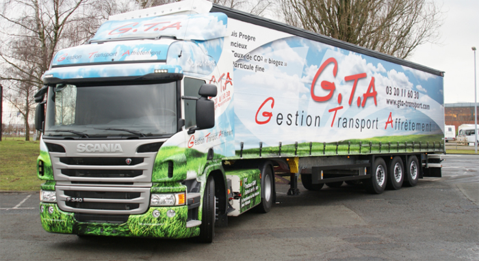Scania France livre son premier camion GNV Euro 6 ŕ GTA