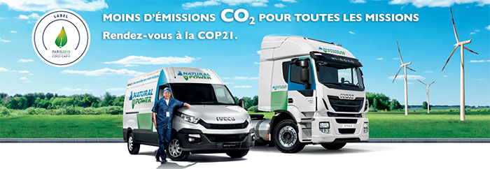 Iveco met  lhonneur son offre GNC et GNL pour la COP21