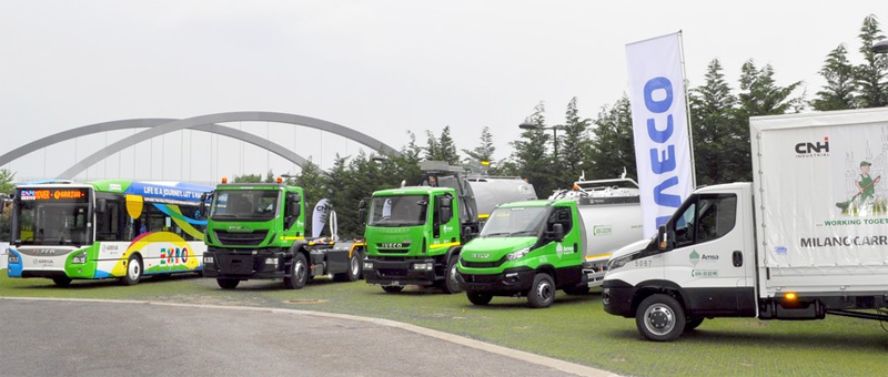 Une flotte GNV Iveco  lExposition Universelle de Milan