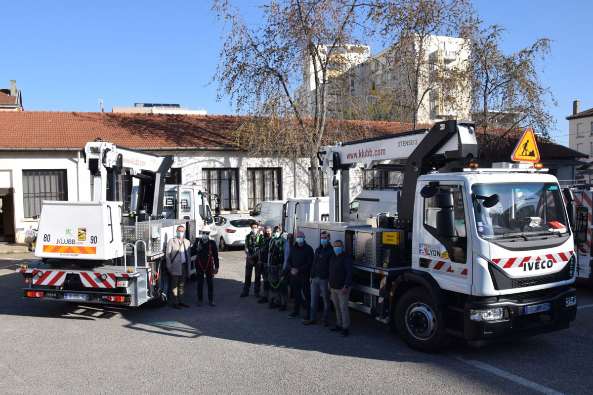 Des camions nacelles au gaz naturel pour la mairie de Lyon