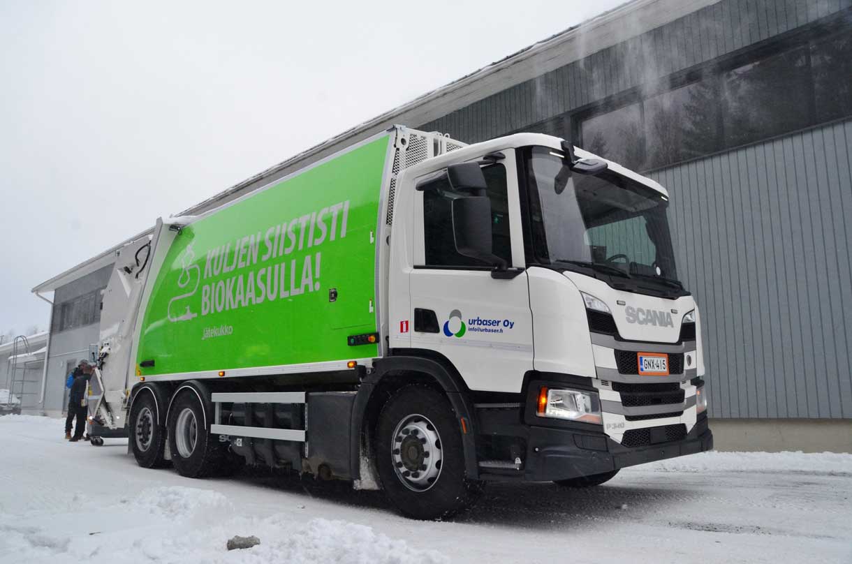 Finlande : des bennes à ordures au biogaz pour la ville de Kuopio