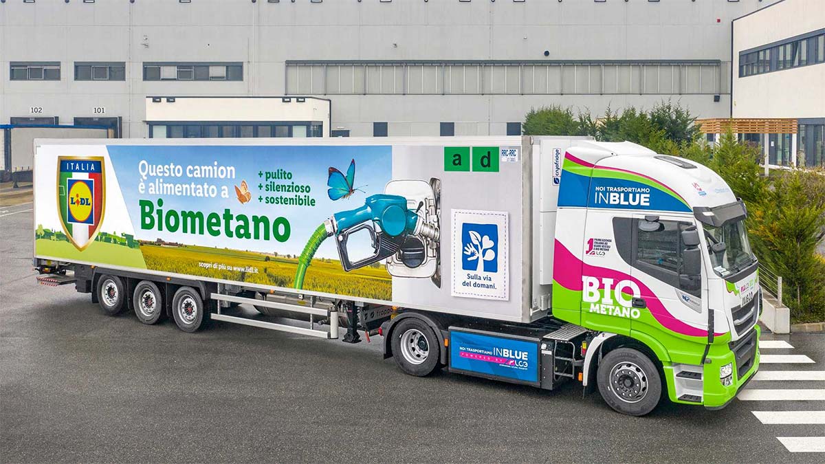 Italie : Lidl intègre le biométhane à sa flotte de poids lourds